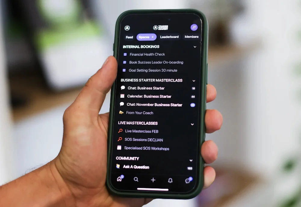 The Tradies App open on a phone